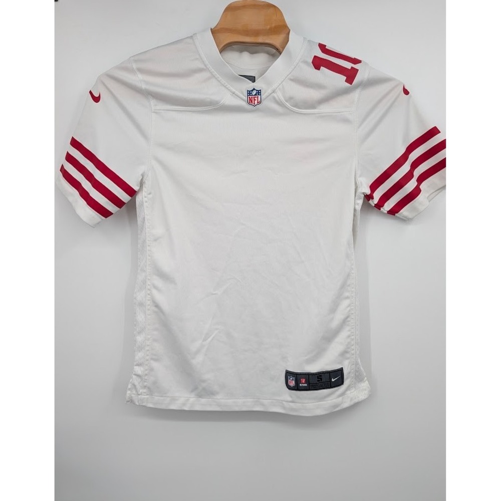Nike NFL San Francisco 49ers Blank Football Jersey Away White Red Men's sz S